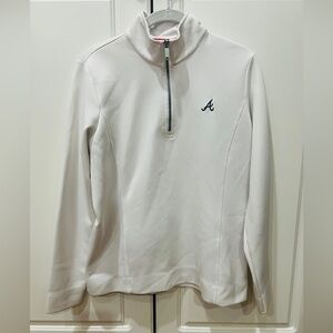 NWOT Atlanta Braves Fairway and Green Quarter Zip Technical pullover. Size M